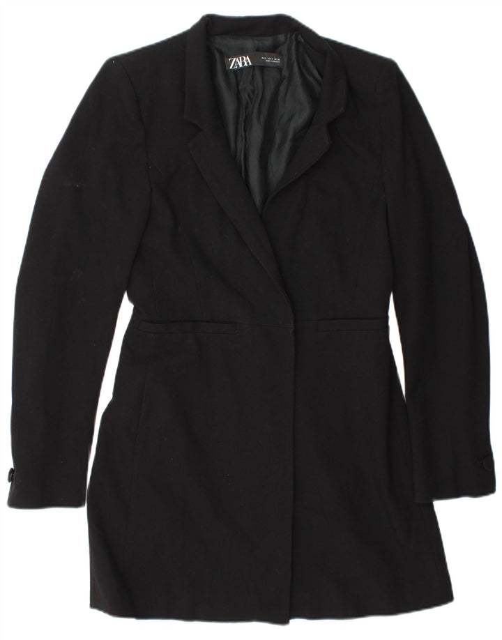 Jachetă Blazer pentru femei Zara UK 10 Poliester negru mic