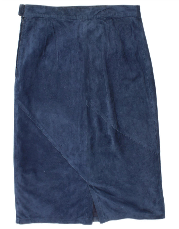 Set fuste 2 piese din piele intoarsa pentru femei Robrik IT 44 Medium W30 Piele bleumarin