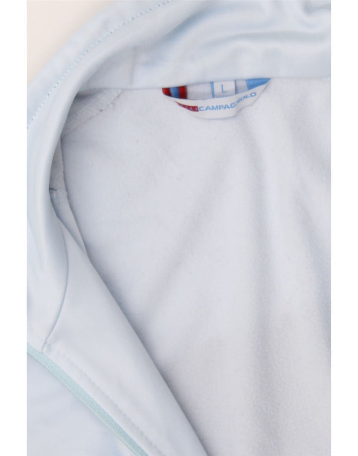 CAMPAGNOLO Mens Tracksuit Top Jacket Large Blue Colourblock Cotton Vintage Campagnolo and Second-Hand Campagnolo from Messina Hembry 