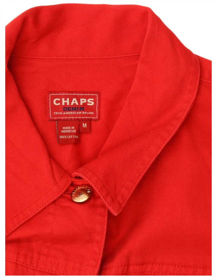 Jachetă de blugi pentru femei CHAPS UK 14, bumbac roșu mediu