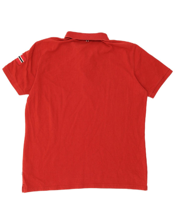 Tricou Polo Barbati NAPAPIJRI 2XL Bumbac Rosu