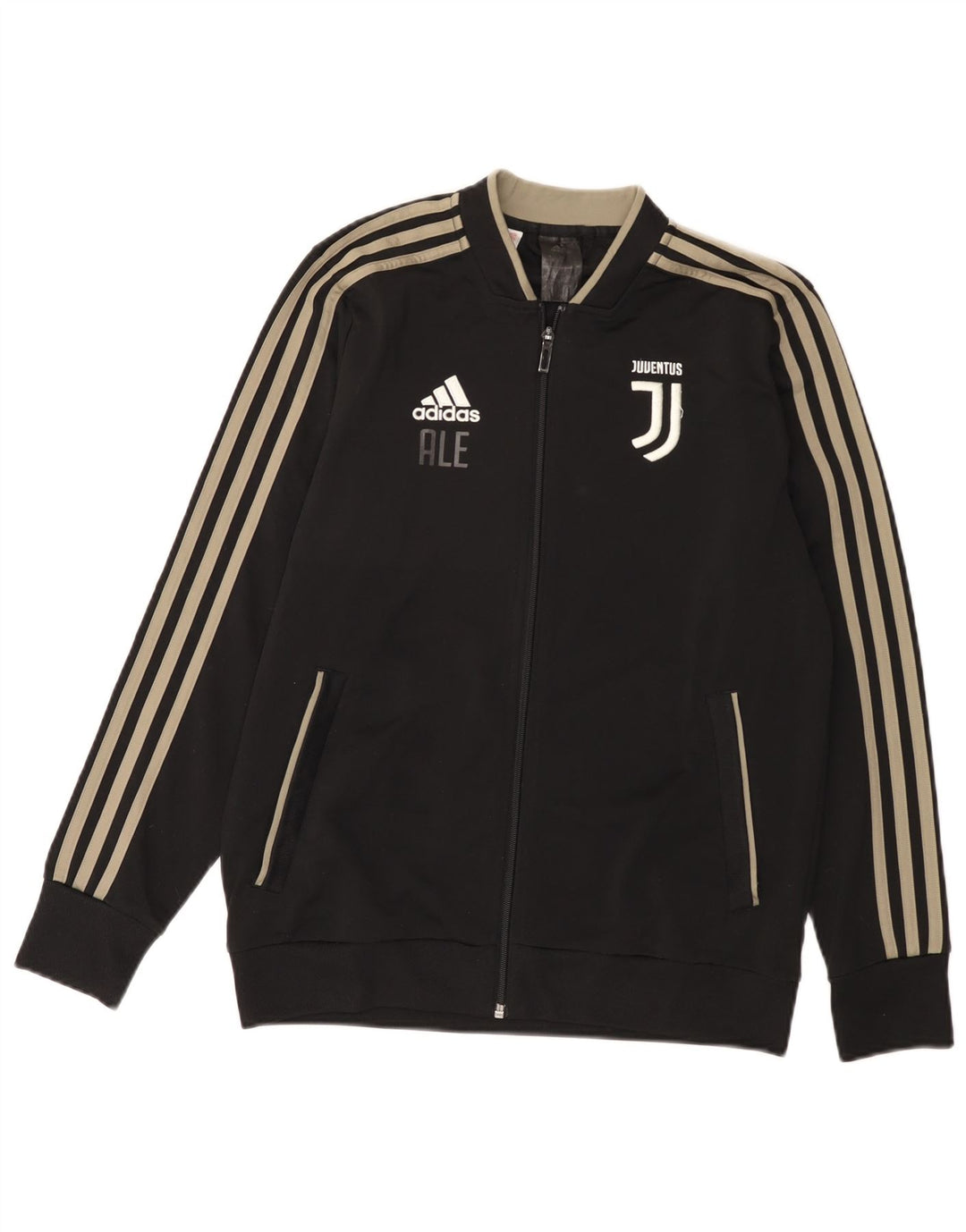 Jachetă de top ADIDAS Juventus Graphic pentru băieți 13-14 ani, neagră