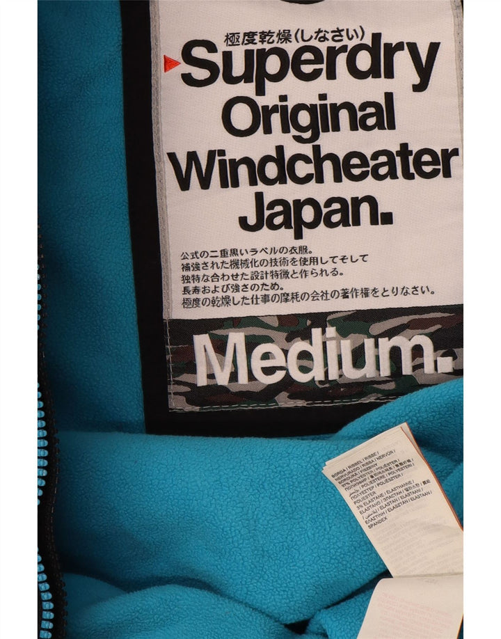 Jachetă Windbreaker cu glugă Superdry pentru bărbați UK 38 Medium Black