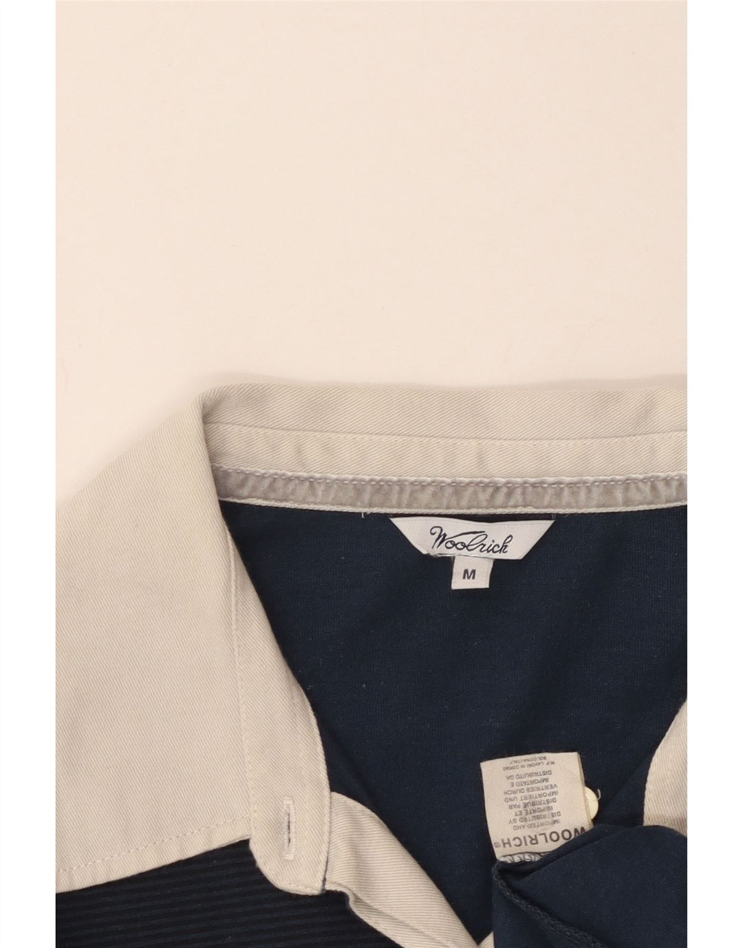 Tricou polo Woolrich Rugby pentru femei UK 12 Medium, bleumarin, bumbac