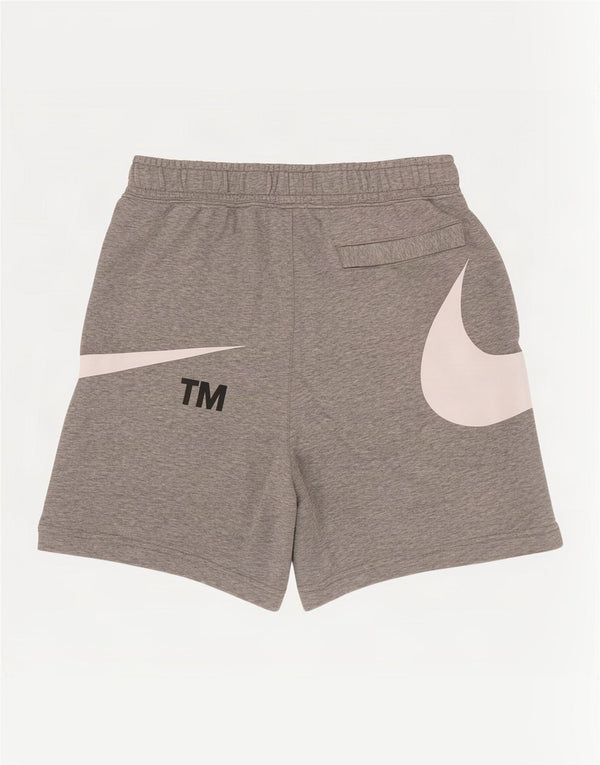 Pantaloni scurți sport grafic Nike pentru bărbați, bumbac, gri mediu