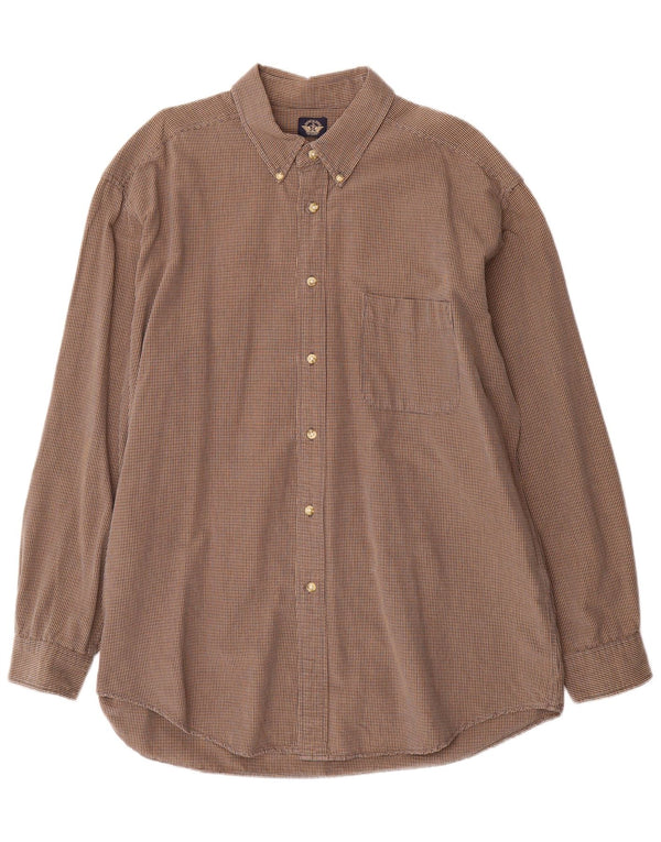 Cămașă Dockers pentru bărbați, XL, maro, din bumbac