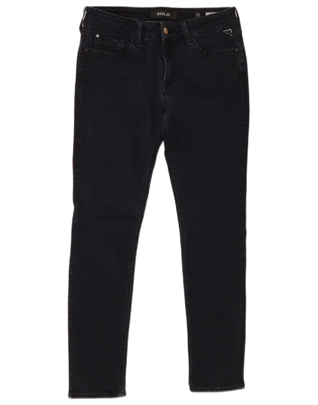 REPLAY Blugi noi Luz skinny pentru femei W29 L28 bumbac negru