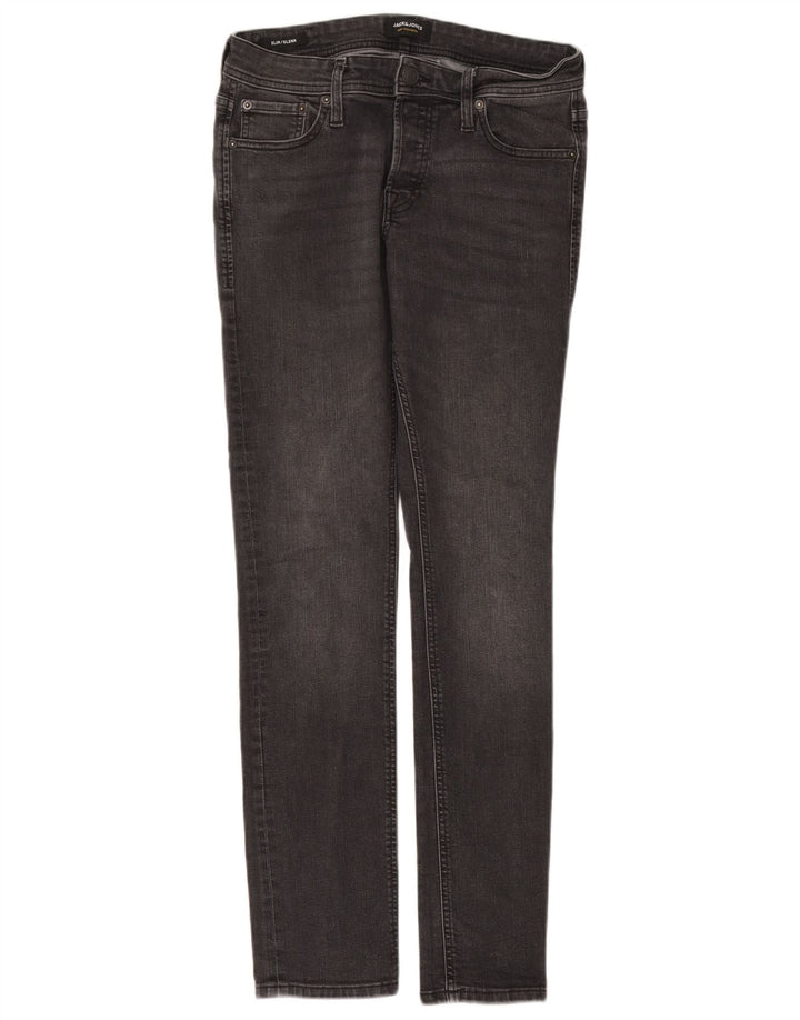 Blugi Jack & Jones GLENN Slim pentru bărbați W30 L32 bumbac gri