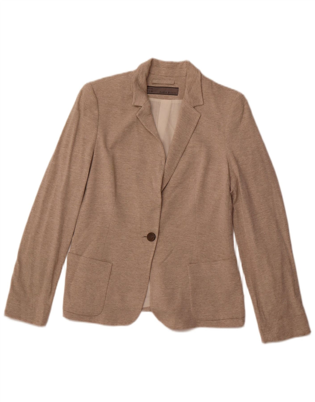 Jachetă Blazer Femei ZARA cu 1 nasture UK 12 Maro Mediu