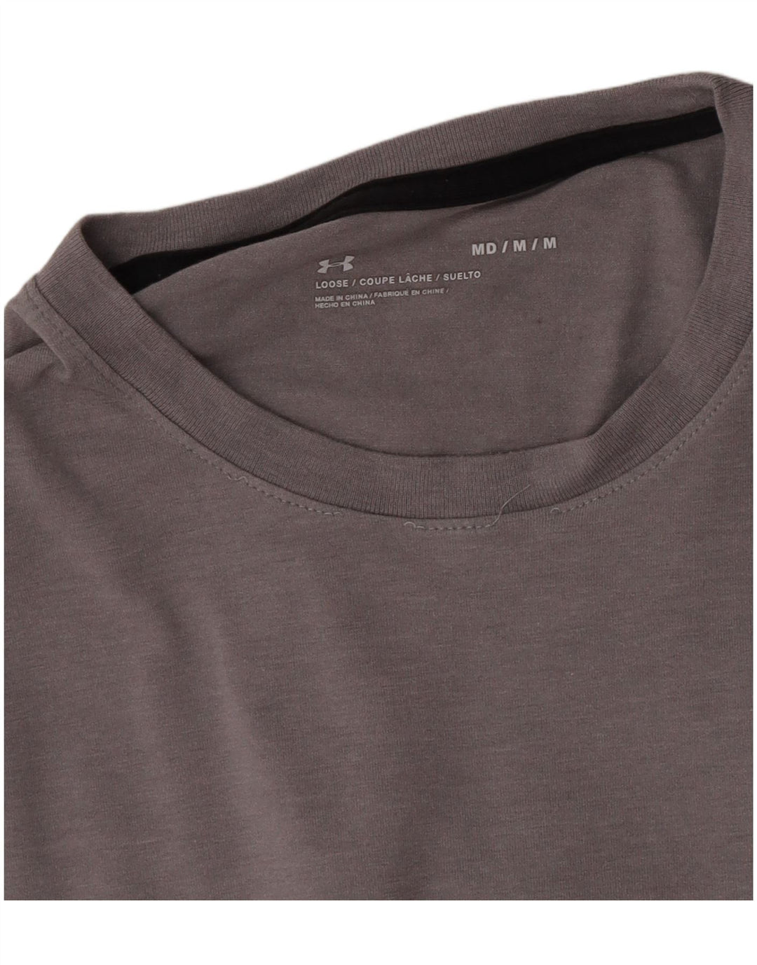 Top grafic pentru bărbați Under Armour cu mânecă lungă, gri mediu