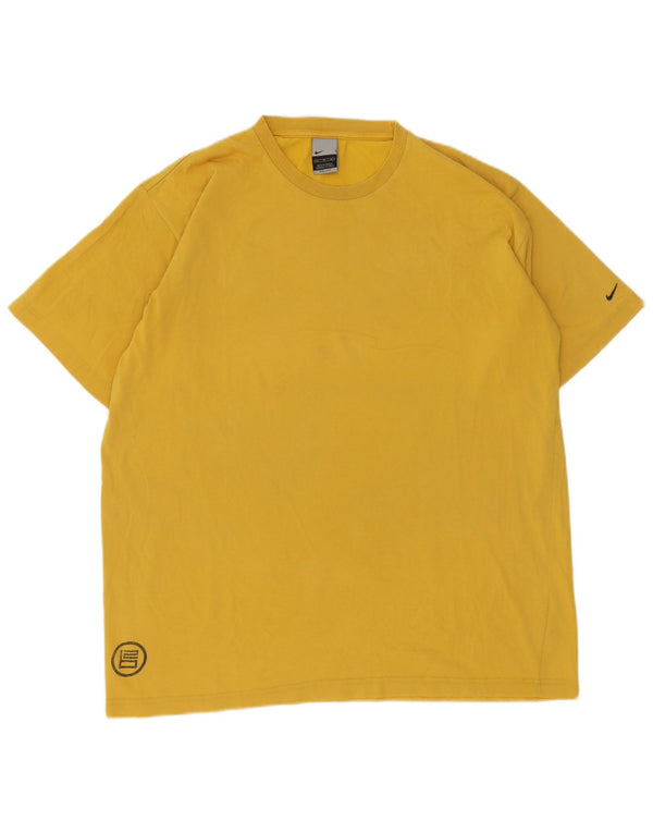 Tricou grafic Nike Dri Fit pentru bărbați Top XL Bumbac galben