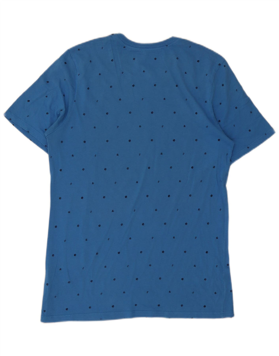 Tricou grafic Nike pentru bărbați, cu croială atletică, top, bumbac cu pete albastru mediu
