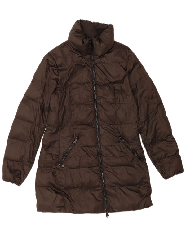 Palton căptușit pentru femei Massimo Dutti UK 14 Poliester maro mediu