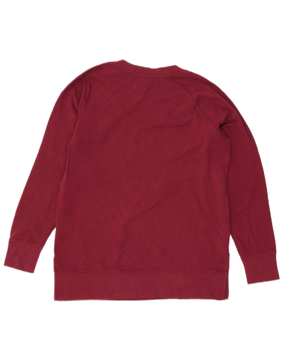 Hanorac pentru femei Eddie Bauer Pulover UK 14 Bumbac Burgundy mediu