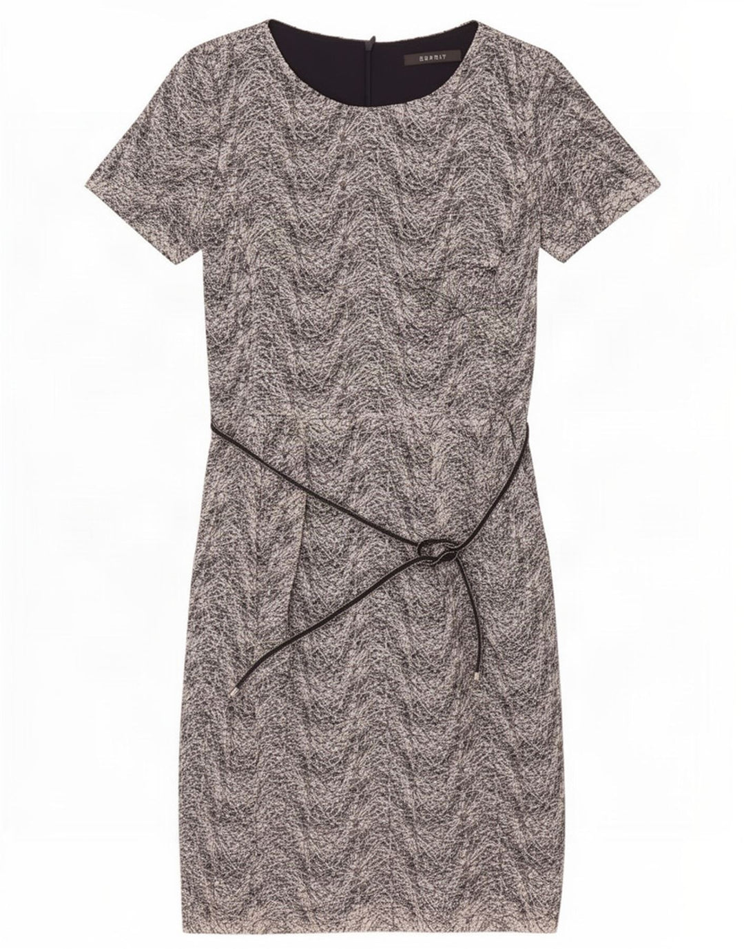 Esprit Womens Theath Dress UK 8 Small Bleumarin Chevron Poliester