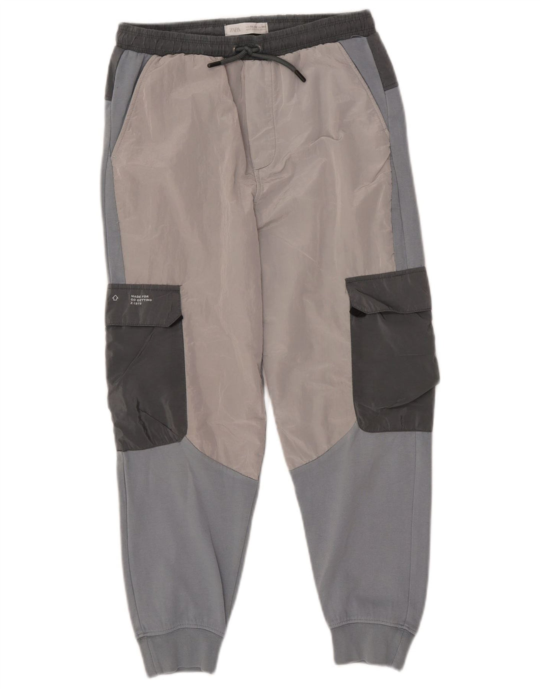 Pantaloni de trening cargo ZARA pentru băieți Pantaloni de jogging 11-12 ani, albastru, bloc de culoare
