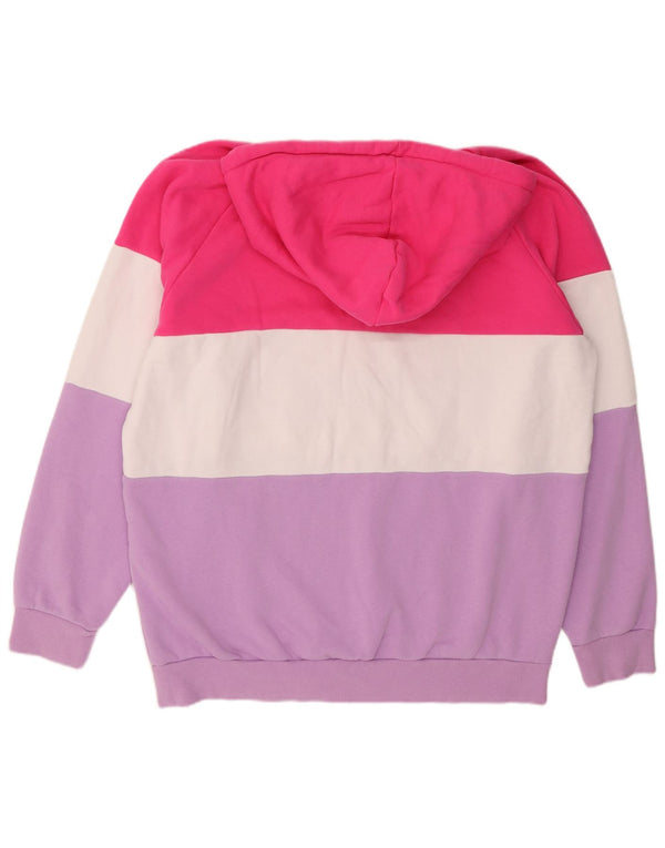 Pulover cu glugă cu grafic FILA pentru femei UK 22 3XL Multicolor Colorblock
