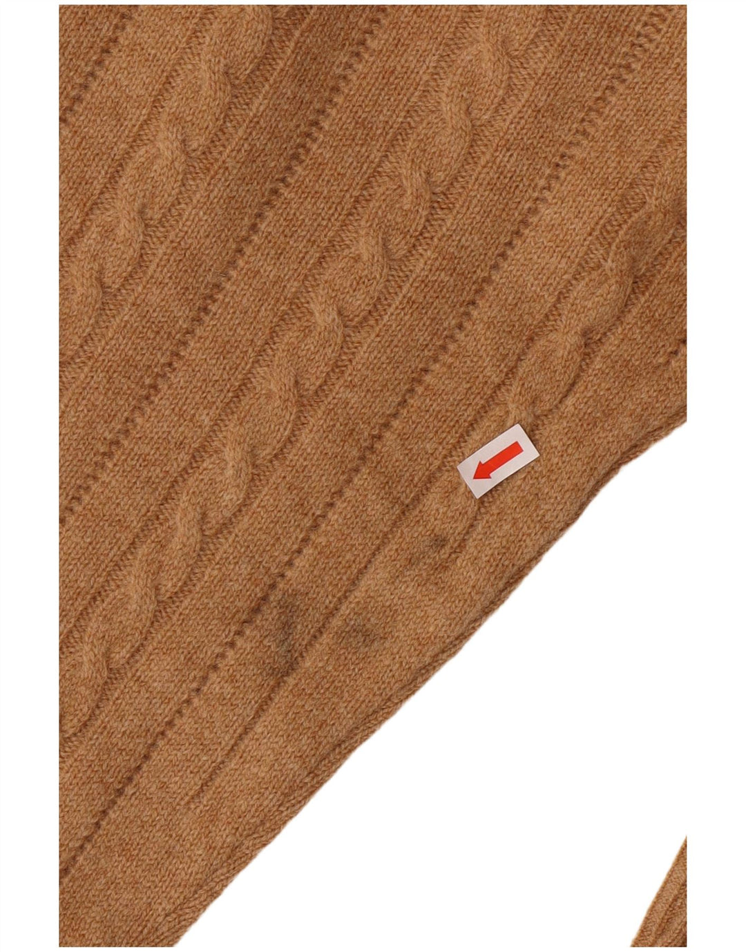 Pulover Braemar pentru bărbați cu decolteu rotund EU 46 XL Lână de miel maro