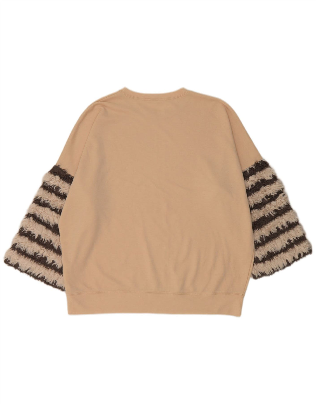 Pulover supradimensionat pentru femei Zara, cu mâneci 3/4, UK 14 Bej mediu