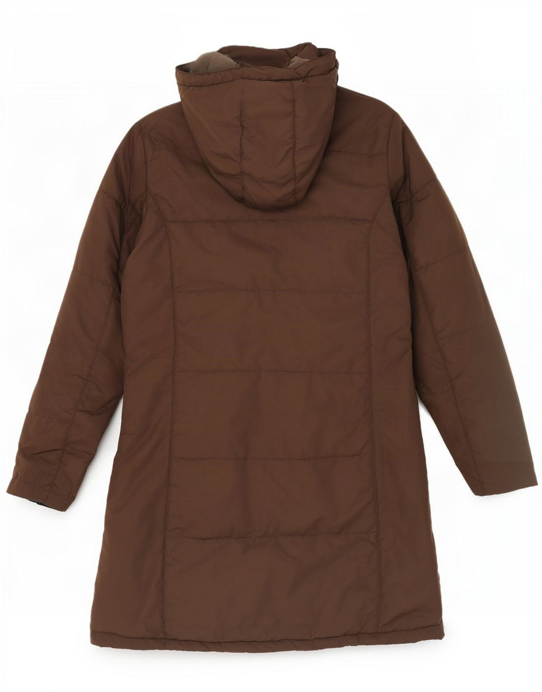 Jack Wolfskin Jachetă căptușită cu glugă pentru femei UK 12/14 Poliester maro mediu