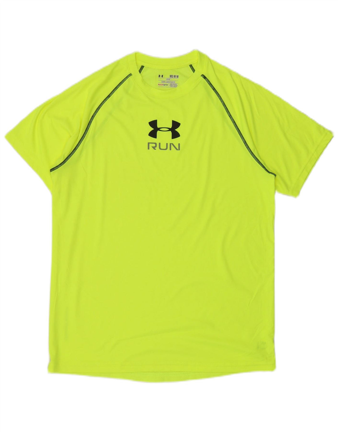 Tricou grafic pentru bărbați UNDER ARMOUR Heat Gear Top Poliester verde mediu