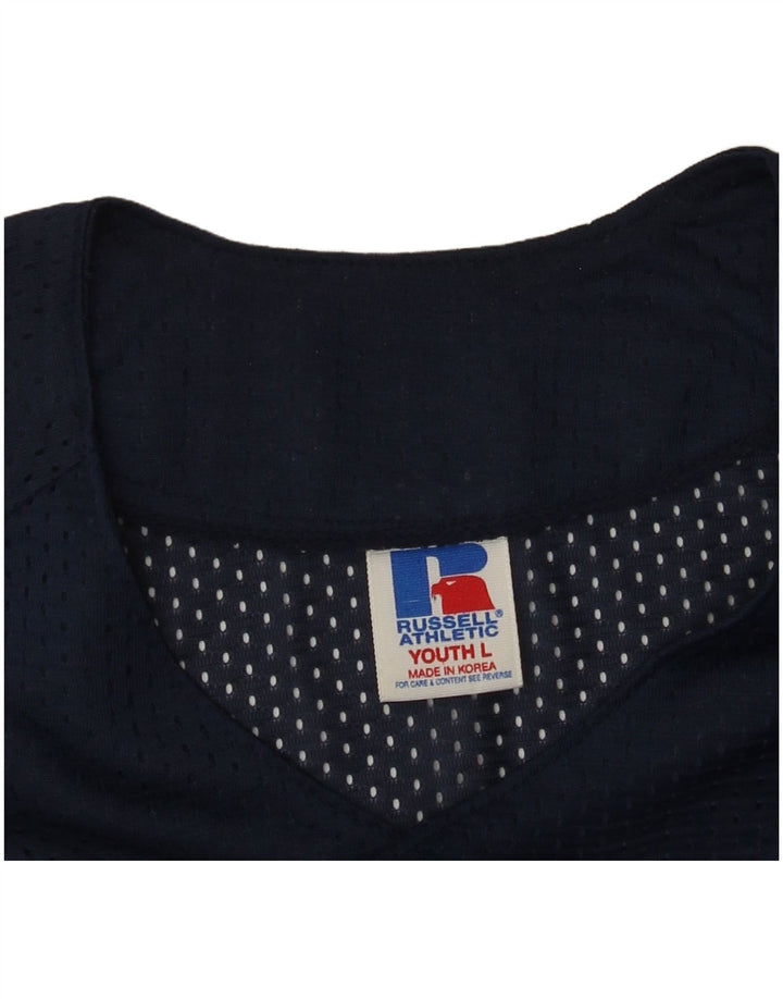 RUSSELL ATHLETIC Băieți Jersey Top 13-14 Ani Mare Bleumarin