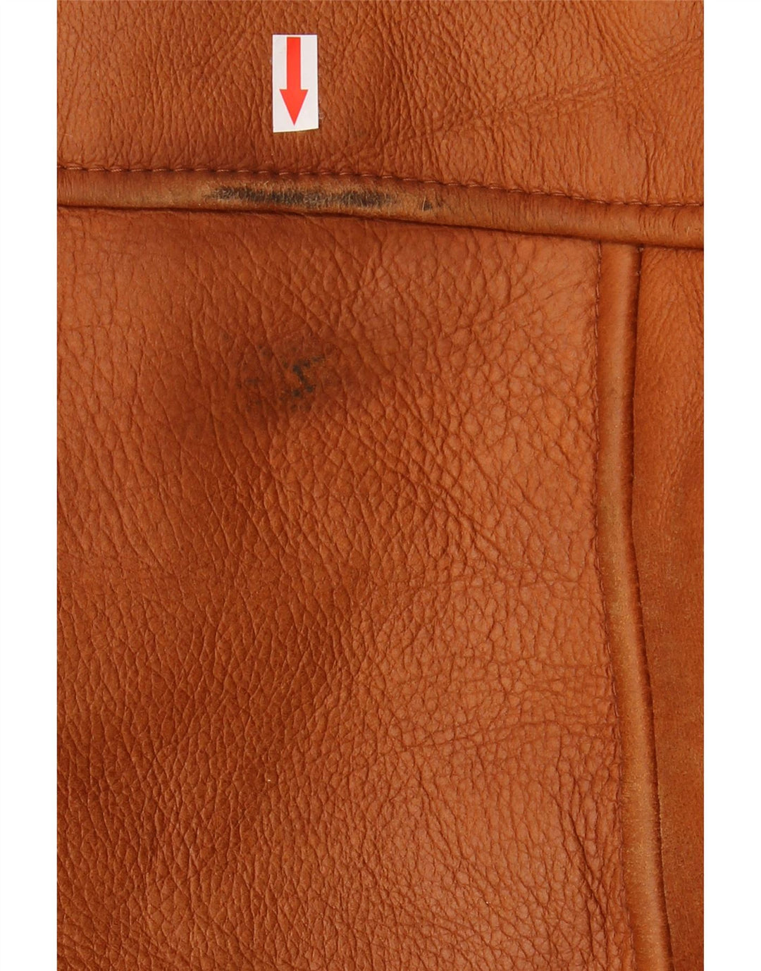 Jachetă vintage pentru bărbați din shearling IT 56 3XL maro din shearling