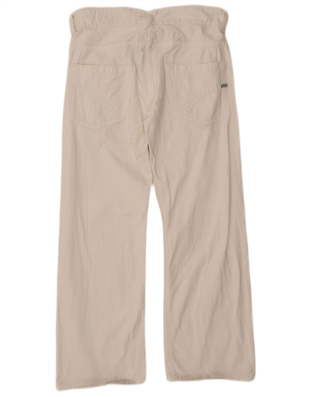 GAS Blugi bărbați largi Medium W32 L29 Bumbac alb