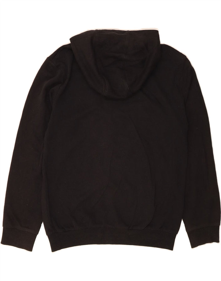 LOTTO Mens Zip Hoodie Sweater Small Black Cotton Vintage Lotto and Second-Hand Lotto from Messina Hembry 