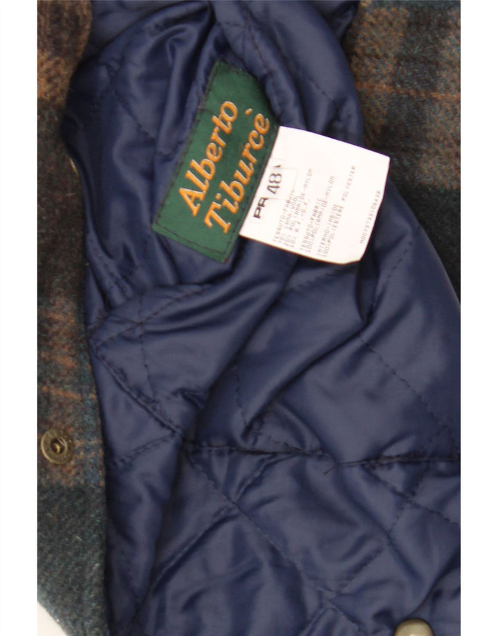 Vestă Vintage Bărbați IT 48 Medium Multicolor Lână Check