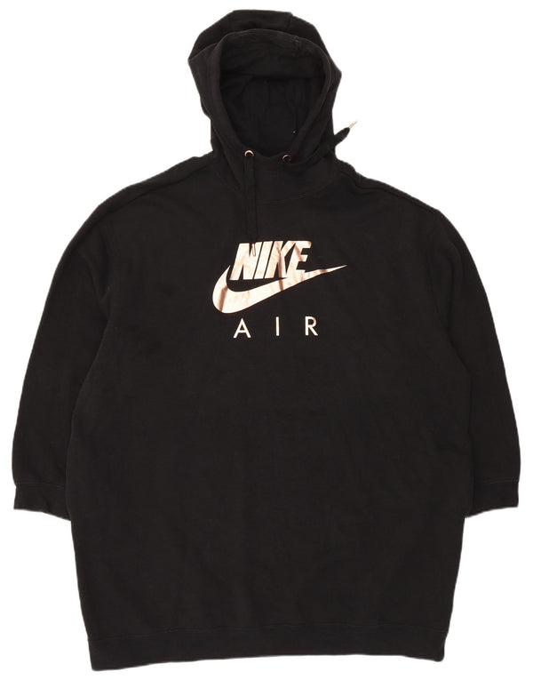 Pulover NIKE pentru femei, supradimensionat, cu paragate grafic, UK 16, mare, negru