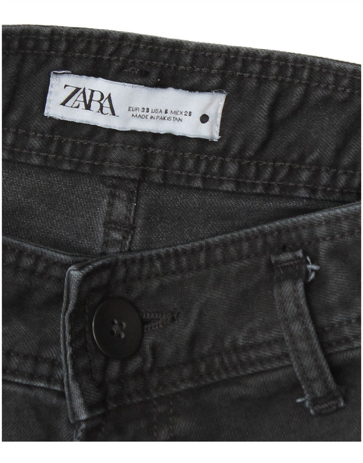 Blugi pentru femei Zara cu picioare largi EU 38 Medium W28 L29 Bleumarin