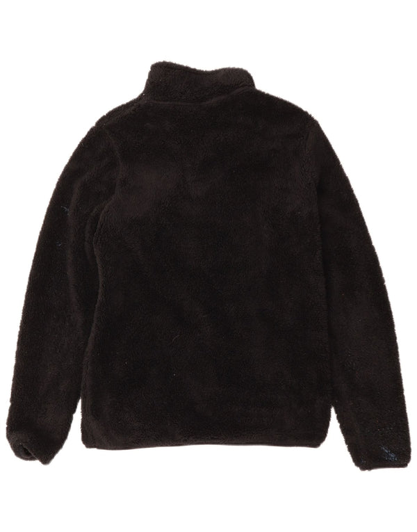 Jumper pentru femei Mountain Warehouse, cu fermoar și gât, din lână UK 12 Medium Negru