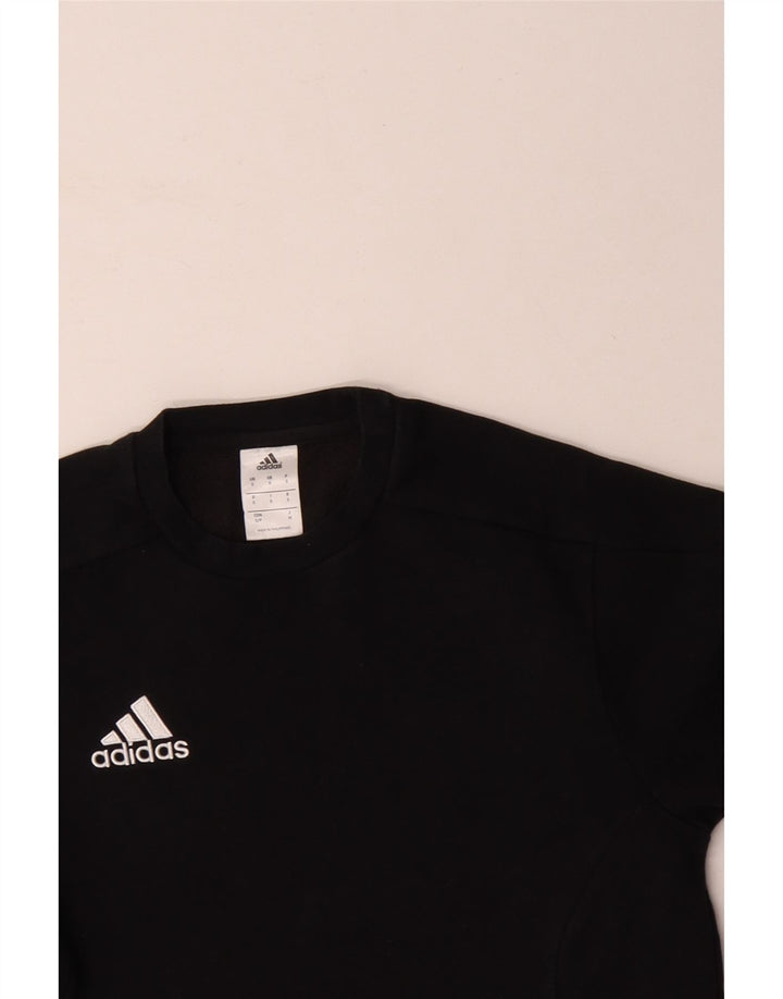 Hanorac pentru bărbați ADIDAS Jumper mic, negru, bumbac