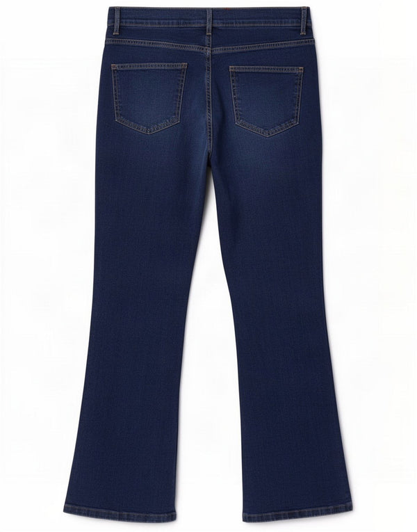 Marks & Spencer Blugi subțiri Bootcut pentru femei UK 12 Medium W30 L28 Blue Bumbac