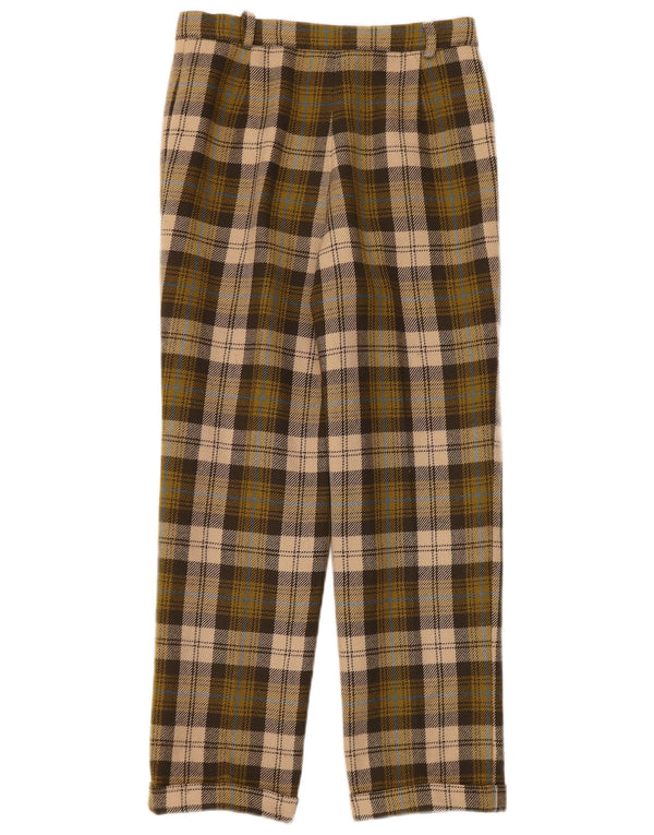 Pantaloni de costum drepți pentru femei Tyroland L28 L27 Kaki carouri