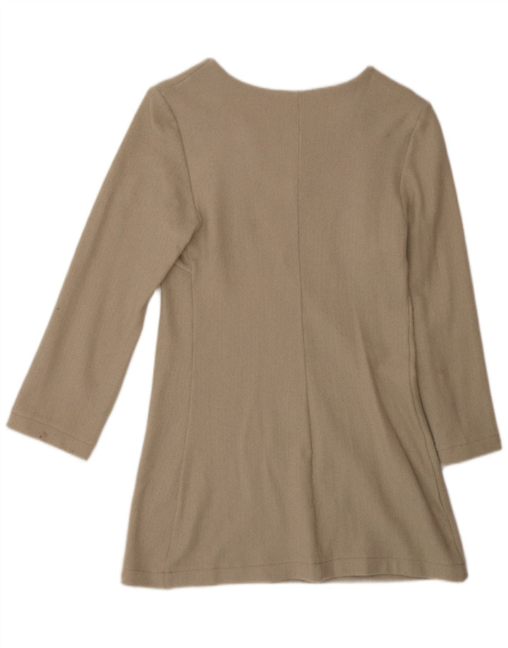 Rochie cu mâneci lungi pentru femei vintage EU 42 Bej mare