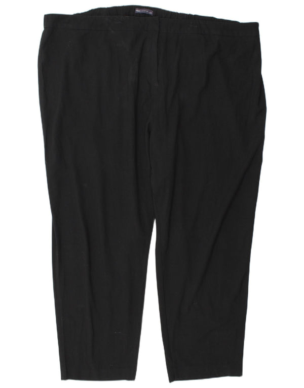 Pantaloni chino conici pentru femei Marks & Spencer UK 30 7XL W52 L29 Negru