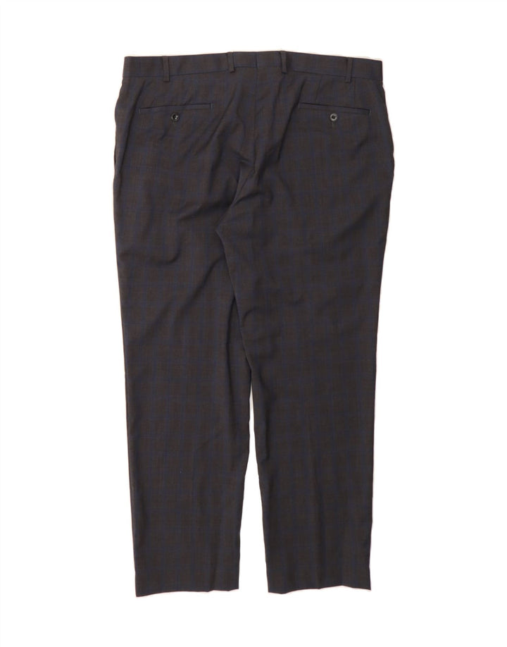 MICHAEL KORS Mens Slim Suit Trousers W38 L30 Black Check Wool Vintage Michael Kors and Second-Hand Michael Kors from Messina Hembry 