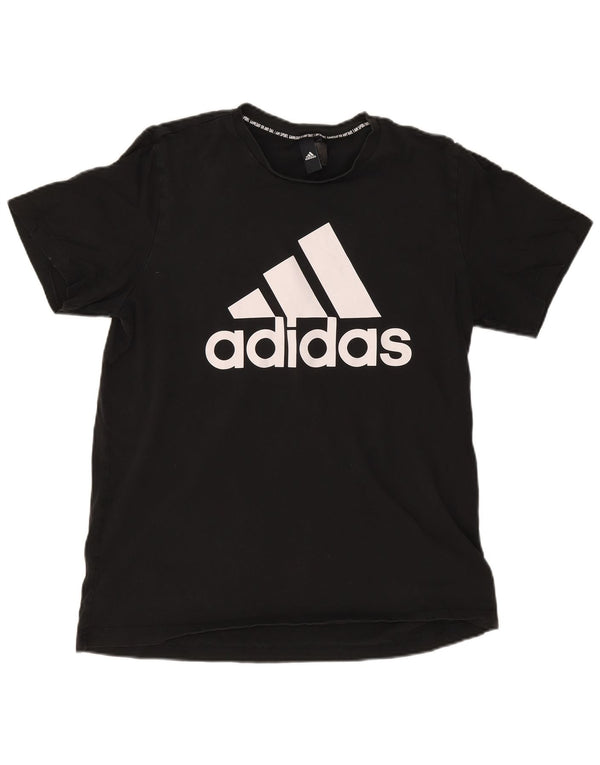 Tricou grafic Adidas pentru bărbați Top mare, negru, bumbac