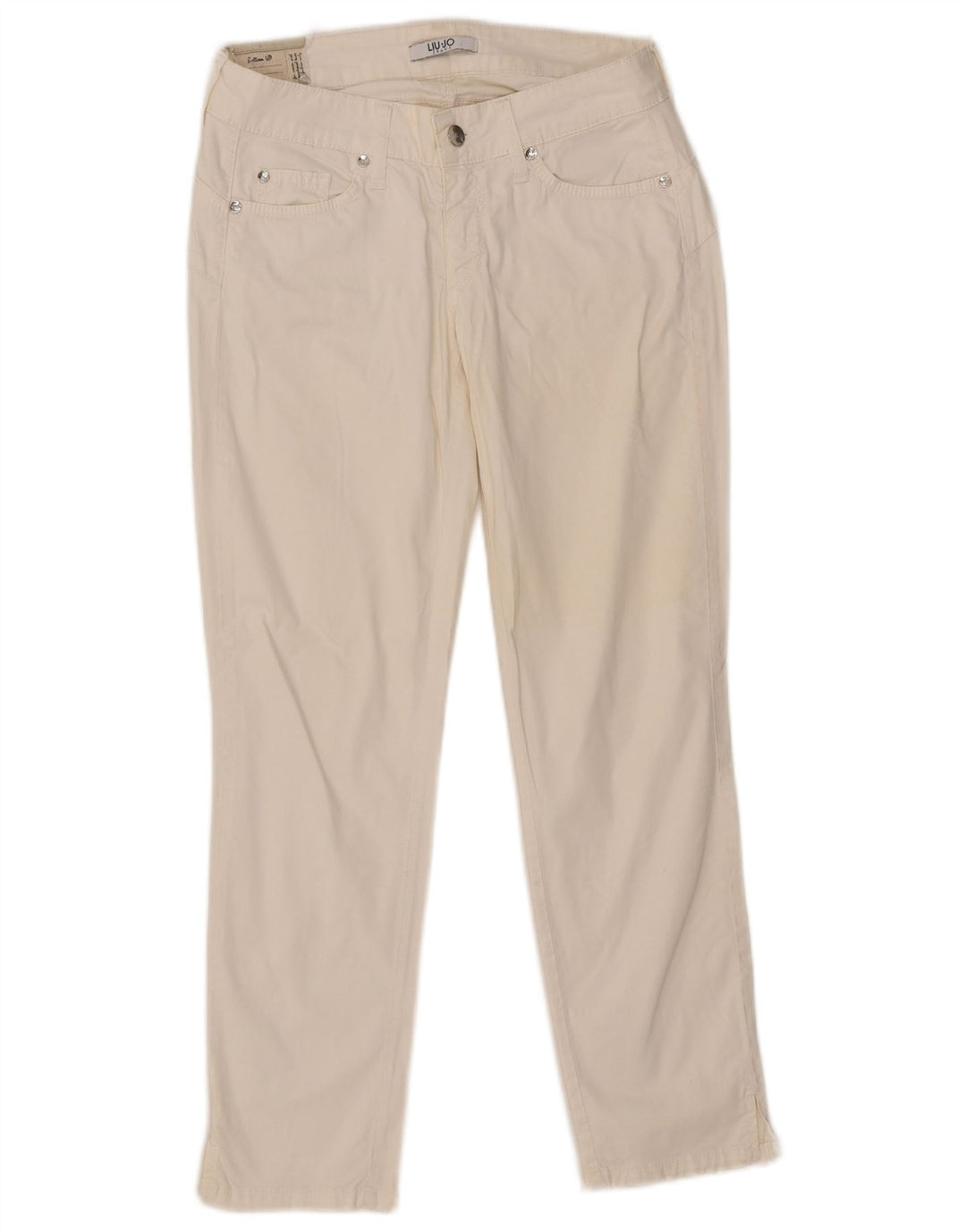 Blugi slim dama Liu Jo W28 L26 bumbac alb