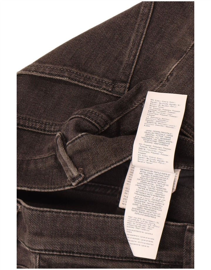 Trussardi blugi slim învechiți pentru bărbați W33 L34 bumbac negru