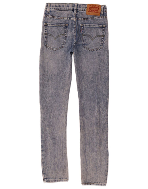 Levi's Boys 510 blugi skinny distressed 11-12 ani L24 L28 Bumbac albastru