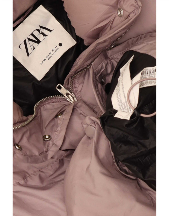 Zara Jachetă supradimensionată pentru femei UK 6 XS Poliester roz