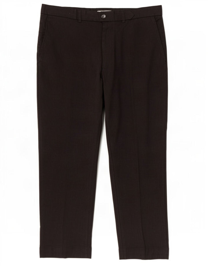 Marks & Spencer Pantaloni drepți pentru bărbați L40 L29 Lână gri