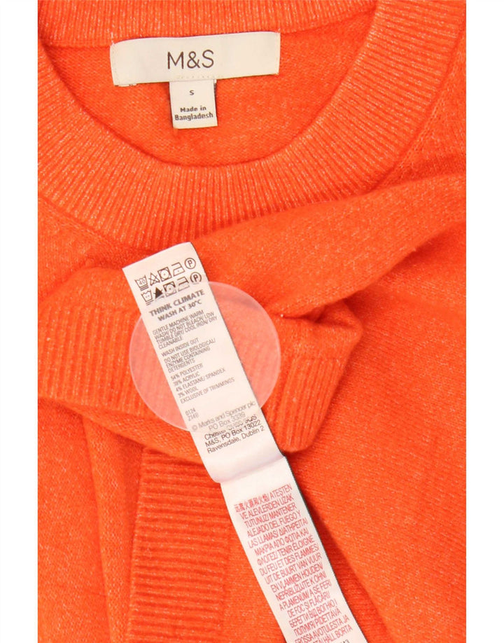 Tricou supradimensionat pentru femei Marks & Spencer Top UK 10 Poliester portocaliu mic