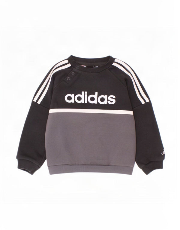 Adidas Baby Boys Pulover grafic 12-18 luni Gri Colorblock