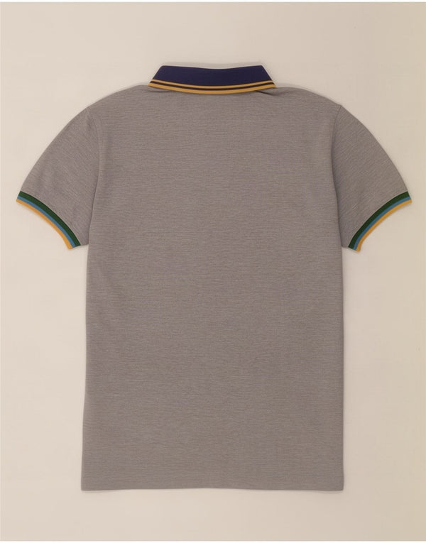 Tricou polo de rugby Fred Perry pentru bărbați, bumbac cu dungi gri 2XL