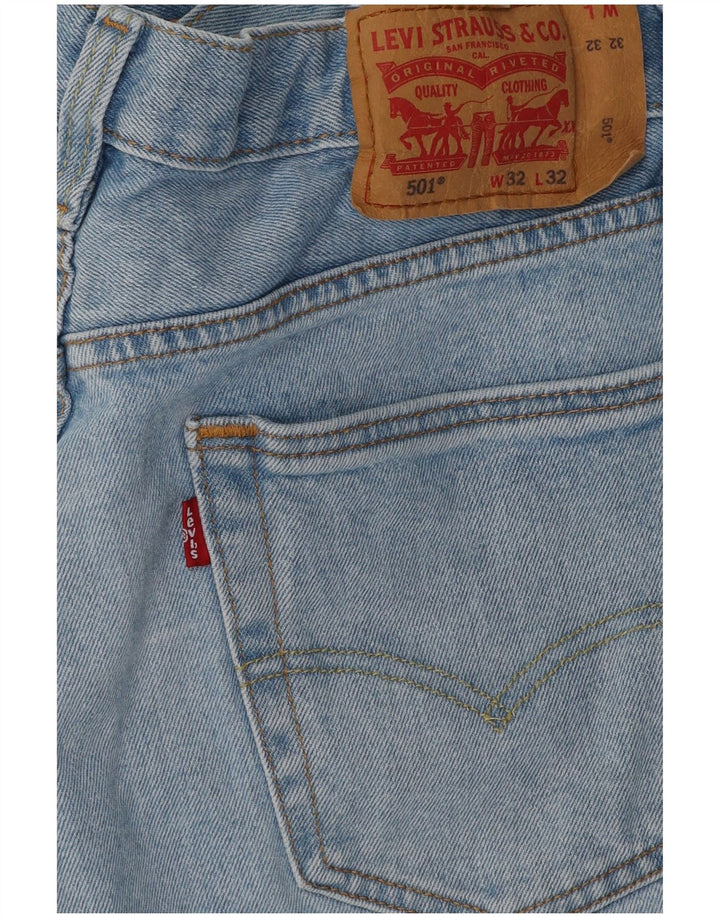 Blugi drepti pentru bărbați Levi's 501 W32 L32 Bumbac albastru