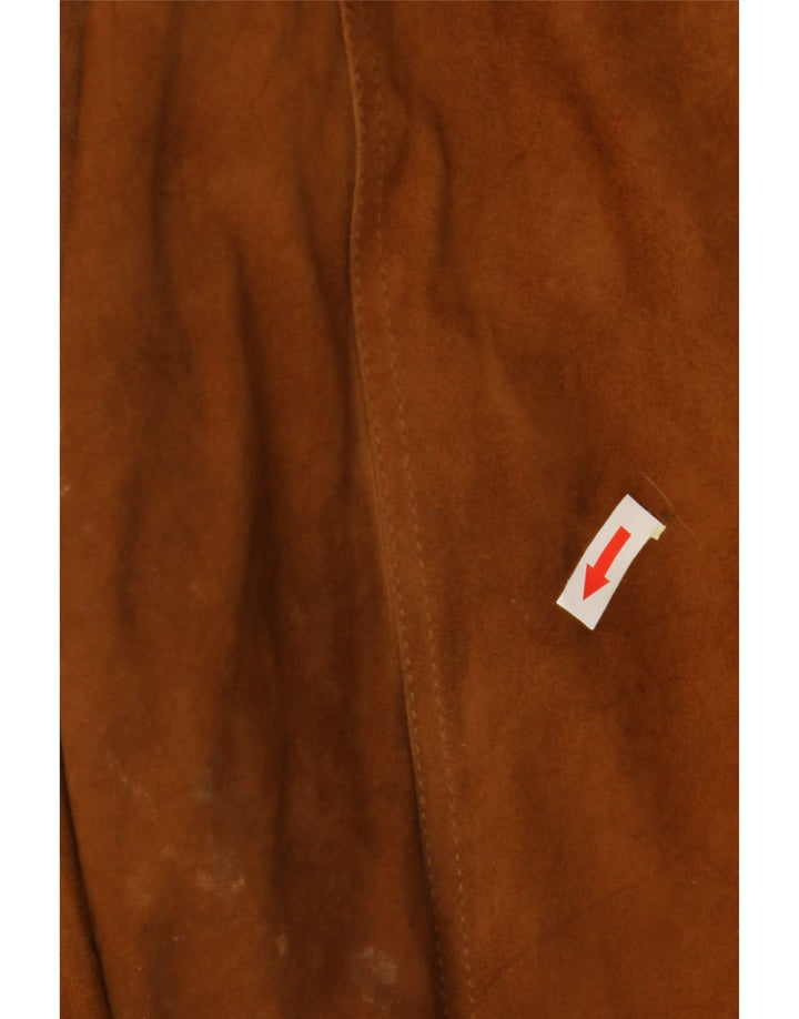 Jachetă bomber din piele intoarsa pentru barbati VINTAGE IT 52 XL maro